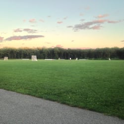 Armory Park - Main field, soccer/lacrosse/football games are held here. There's a half mile walking/running/biking loop all around it.