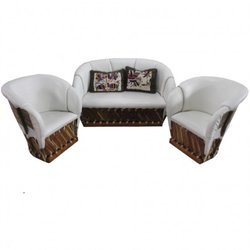 Tocayo Imports - Equipales living room set, Custom Made Rodeo edition, white