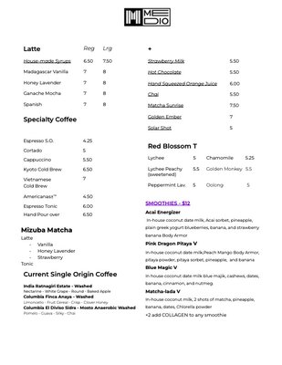Menu photo 1 Medio Cafe Friday Harbor, WA Menu photo 1 Medio Cafe Friday Harbor, WA