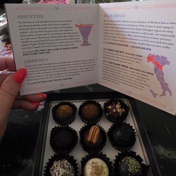 Vosges Haut-Chocolat - Exotic collection with booklet description of all of their special chocolates. - Chocolatiers & Shops Near Me - Chicago, Illinois