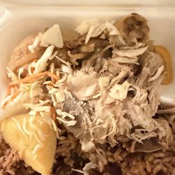 Fritanga Monimbo - Rice and beans, chicken
