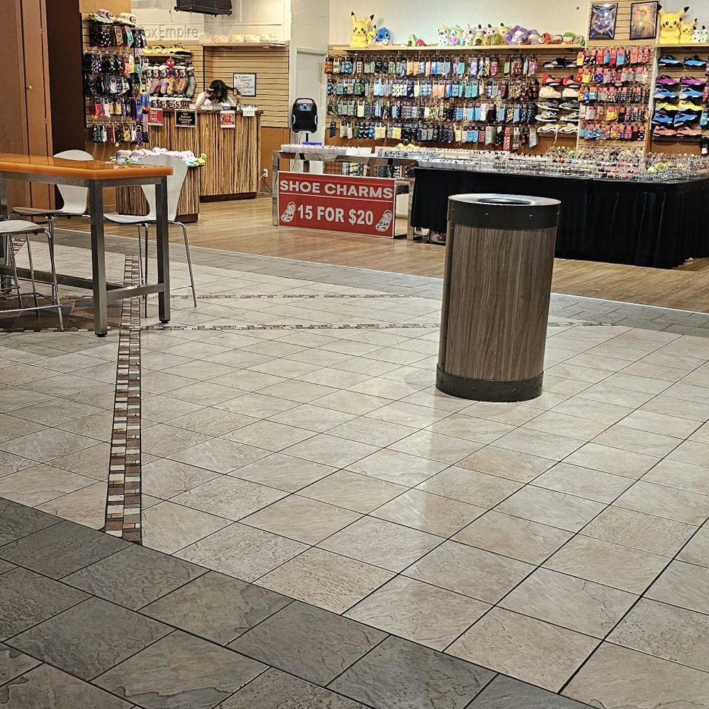 This photo was taken near the food court
