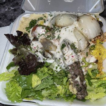 Old Mediterranean Kitchen - COLD SALAD NO DRESSING, onto "HOT" food. - Greek Near Me - Bellevue, Washington Old Mediterranean Kitchen - COLD SALAD NO DRESSING, onto "HOT" food. - Greek Near Me - Bellevue, Washington