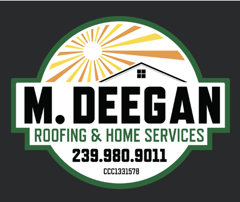 M. DEEGAN ROOFING & HOME SERVICES Logo