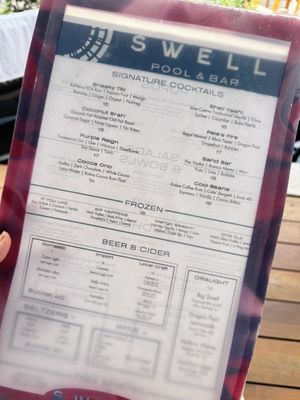 Menu photo 1 Swell Restaurant and Pool Bar Honolulu, HI Menu photo 1 Swell Restaurant and Pool Bar Honolulu, HI