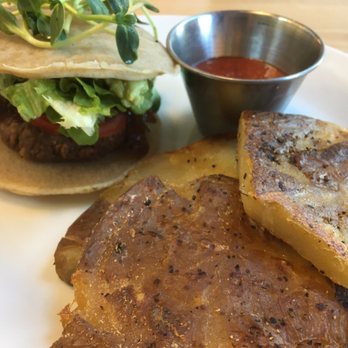 The Uprooted Kitchen - Tempeh Breakfast Sandwich with roasted potatoes - Vegan Near Me - Gilbert, Arizona