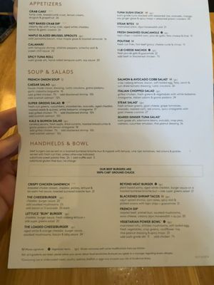 Menu photo 8 Moxies Scottsdale, AZ