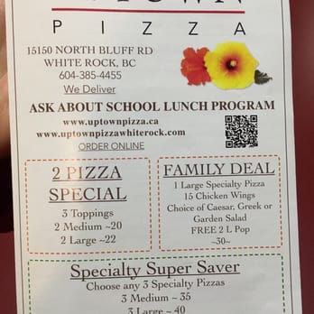 Uptown Pizza - Menu - Pizza Near Me - White Rock, British Columbia Uptown Pizza - Menu - Pizza Near Me - White Rock, British Columbia