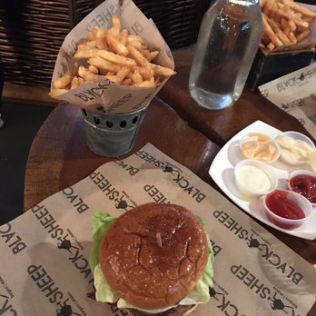Black Sheep - Bleu burger and salt and vinegar fries. Excellent! - Burgers Near Me - Springfield, Missouri Black Sheep - Bleu burger and salt and vinegar fries. Excellent! - Burgers Near Me - Springfield, Missouri