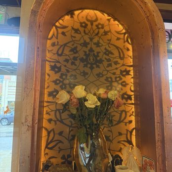 The Laughing Goat - Cute shrine spot inside - totally Boulder - Coffee & Tea Near Me - Boulder, Colorado