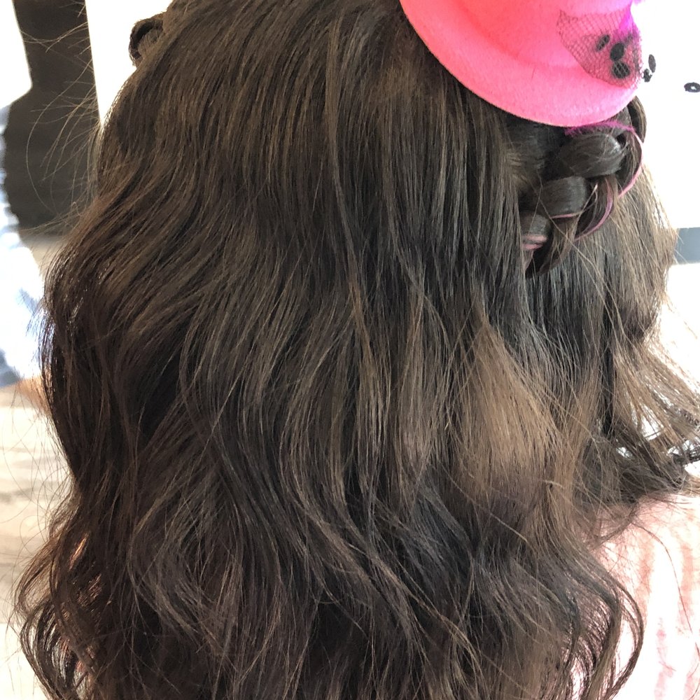 Scissors The Salon - My 5 year old got her hair curled and some pink stripe from May. - Hair Salons Near Me - Alhambra, California