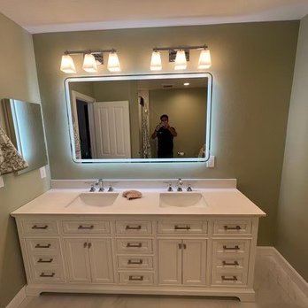 Creative Home Remodeling Group - Beautiful LED mirror - General Contractors Near Me - Studio City, California