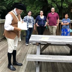 Haunted Hillsborough Tours - Enoch at the meeting spot with guests