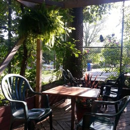 Tango Palace Coffee Company - Outside - Oasis garden in the back - Coffee & Tea Shops Near Me - Toronto, Ontario