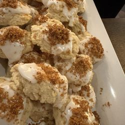 Biagetti's Restaurant - Homemade Italian ricotta Annisette cookies with a lemon frosting. Absolutely perfect way to end the perfect meal.