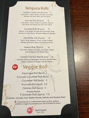 Menu photo 3 Akatsuki Sushi Bar Silverton, OR