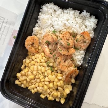 Mealionaire Meal Prep - Shrimp, rice & corn. Salsa was on the side - Food Delivery Services Near Me - Fontana, California Mealionaire Meal Prep - Shrimp, rice & corn. Salsa was on the side - Food Delivery Services Near Me - Fontana, California