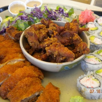 Rice Things - chicken katsu, sesame chicken and cali roll - Japanese Near Me - Redondo Beach, California