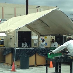 Los Angeles Glendale Treatment Plant - Workers in space suits