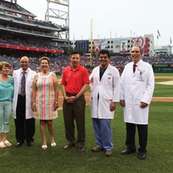 Amir Bajoghli, MD - Dr. Amir Bajoghli Recognized by Washington Nationals Baseball Team During a Pregame Ceremony on Nationals Field