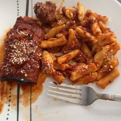 Maxim's Pizza - Eggplant roll up with cavatelli