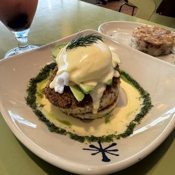 Snooze, an A.M. Eatery - Parmesan-Panko Crab Cake Benedict* - Breakfast & Brunch Near Me - Houston, Texas Snooze, an A.M. Eatery - Parmesan-Panko Crab Cake Benedict* - Breakfast & Brunch Near Me - Houston, Texas