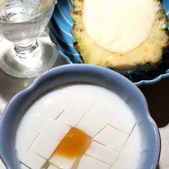 Anjin - Almond jello and pineapple sherbet - Japanese Near Me - Costa Mesa, California