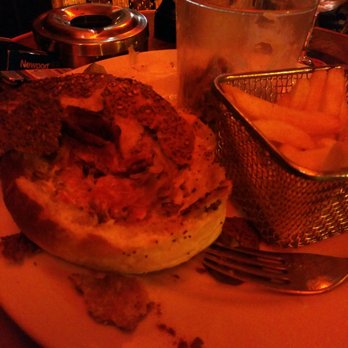 A really good burger and frites salad and slaw. So good but couldn't finish hopefully the chef's not to pissed at me.I really enjoyed it.