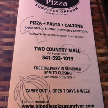 Blondie's - Pizza Near Me - Sunriver, Oregon Blondie's - Pizza Near Me - Sunriver, Oregon