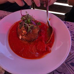 Fried burrata is amazing!