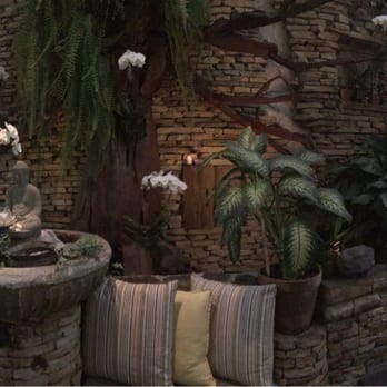 Le Petit Café - The rear wall with natural trees, running waterfalls and statues. - Coffee & Tea Near Me - Brooklyn, New York Le Petit Café - The rear wall with natural trees, running waterfalls and statues. - Coffee & Tea Near Me - Brooklyn, New York