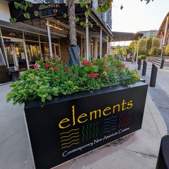 Elements - Outside. Patio. Located in the East 54 mixed-use development on 54 near 15-501. - Asian Fusion Near Me - Chapel Hill, North Carolina
