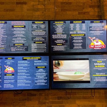 Fat Daddy’s Pizzeria - Menu boards - Pizza Near Me - Provo, Utah
