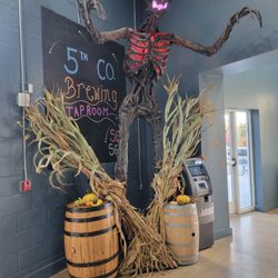 5th Company Brewing - Front entrance decorations