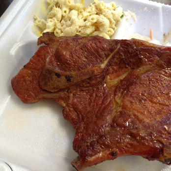 Leo's Cajun Corner - My husband ordered the pork chops. It came with two huge chops! - Cajun/Creole Near Me - Galveston, Texas Leo's Cajun Corner - My husband ordered the pork chops. It came with two huge chops! - Cajun/Creole Near Me - Galveston, Texas