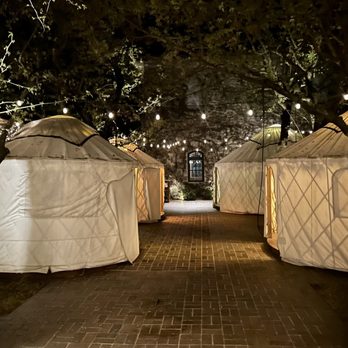 The Charter Oak Restaurant - The Yurts during the cold season - New American Near Me - St Helena, California The Charter Oak Restaurant - The Yurts during the cold season - New American Near Me - St Helena, California