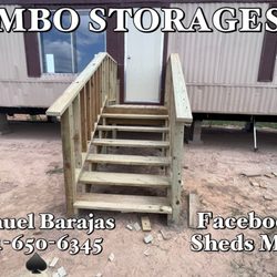 Sheds Mbo - Stairs build for mobile home  
Treated wood 
$1500