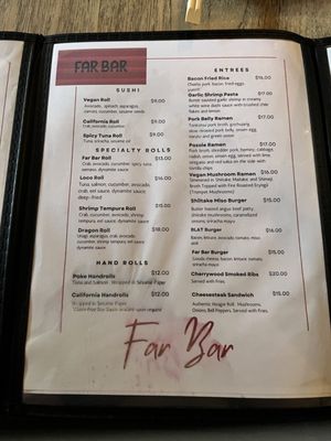Menu photo 4 Far Bar Los Angeles, CA