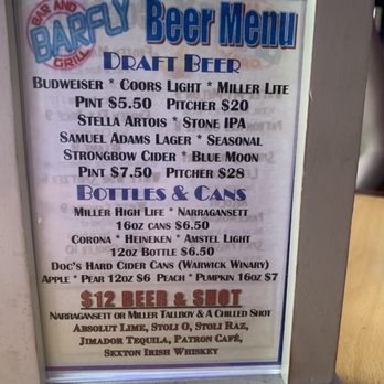Barfly - Beer menu - Sports Bars Near Me - New York, New York Barfly - Beer menu - Sports Bars Near Me - New York, New York