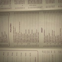 Chou Lee Chinese Restaurant - Menu house specials