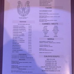 Los Dos Amigos Taqueria - Menu