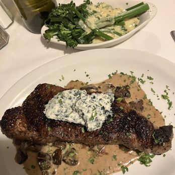 The Speakeasy - Sacramento Strip & broccolini with Bearnaise sauce. - New American Near Me - Holdrege, Nebraska The Speakeasy - Sacramento Strip & broccolini with Bearnaise sauce. - New American Near Me - Holdrege, Nebraska