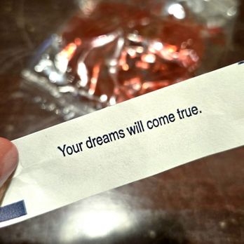 Full Moon Mandarin Cuisine - Fortune Cookie comes with the bill - Chinese Near Me - Monterey, California