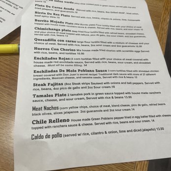Don Juan Corner Cafe - Menu - Mexican Near Me - Vancouver, Washington