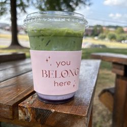 Mattie Ruth's Coffee House - Iced blueberry matcha