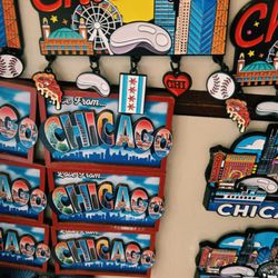 Bye Bye Chicago - Colorful magnets