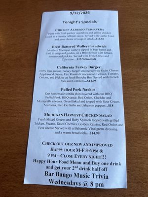 Menu photo 4 Gilbert's Lodge Saint Clair Shores, MI