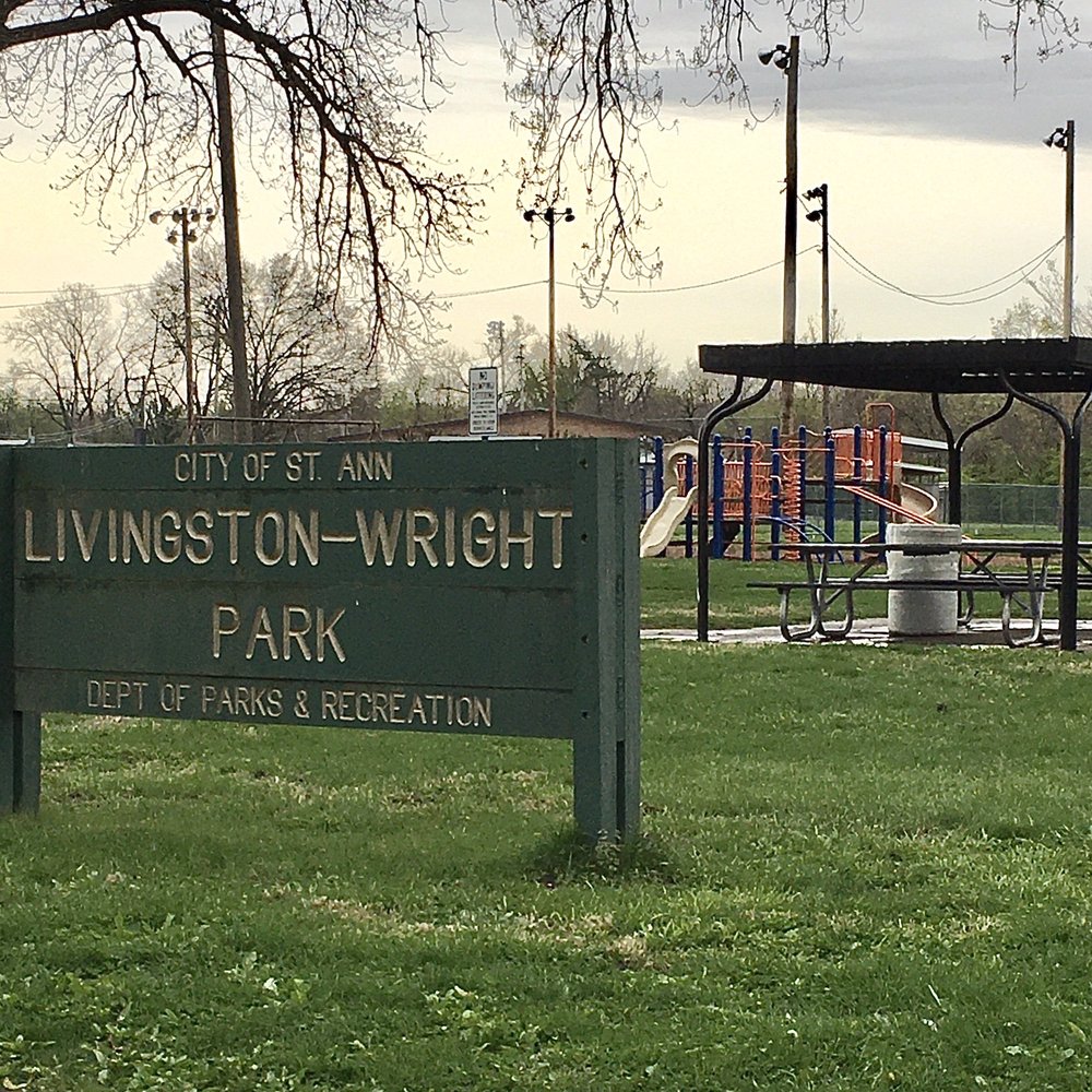 Livingston - Wright Park - Playground and picnic pavilion make up this 1/2-acre green space. - Parks Near Me - Saint Ann, Missouri Livingston - Wright Park - Playground and picnic pavilion make up this 1/2-acre green space. - Parks Near Me - Saint Ann, Missouri