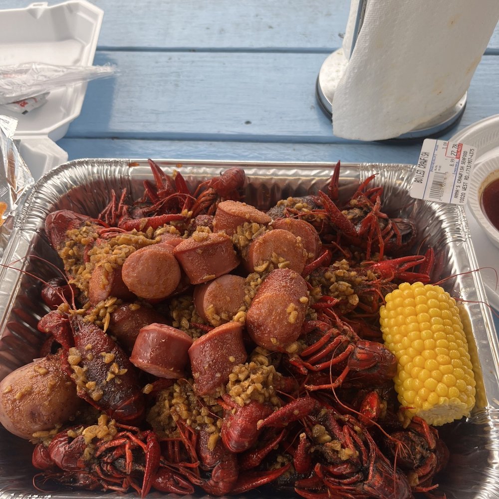 Anna’s Crawfish & Seafood - 3lbs crawfish with sausage - Cajun/Creole Near Me - Houston, Texas