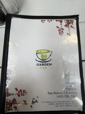 Menu photo 3 Garden Cafe San Rafael, CA